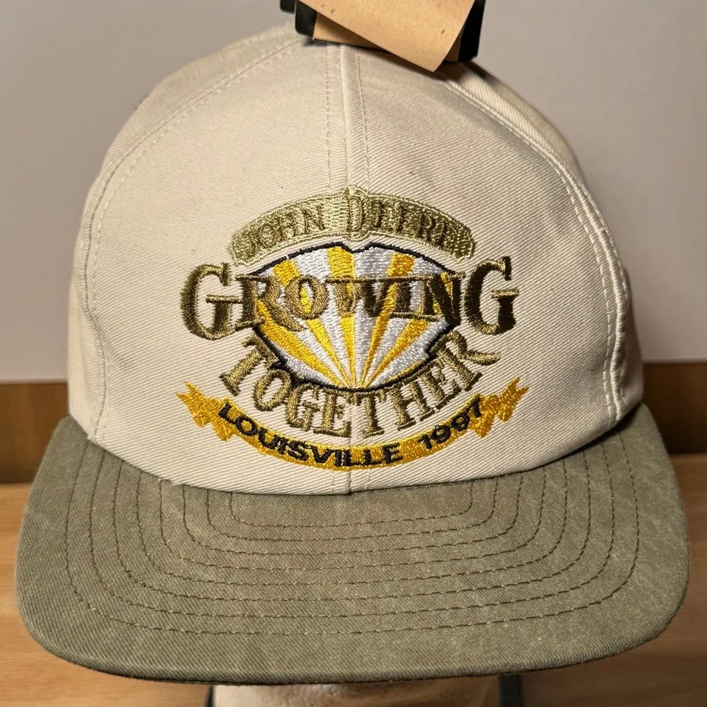 Vintage‎ John Deere Men's NOS Growing Together Louisville 1997 USA Snapback Hat